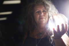 Rose Henderson, owner, poses for a photograph at The Holy Rose in Raleigh, Tuesday, September 8, 2020. Serving Raleigh's more enchanting side since 2013, The Holy Rose is a one stop shop for all things witchcraft and esoteric spirituality. From spell kits to tarot and more, Rose and her husband John have owned and run the small business with friendly smiles and open minds. (Eamon Queeney for Walter Magazine)