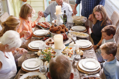 The Register family celebrates Thanksgiving at their beach home in Kure Beach, North Carolina, Saturday, September 26, 2020. Matt Register and his wife Jessica own and run the renown Southern Smoke BBQ restaurant in Garland, NC. The family celebrates Thanksgiving every year at the beach. (Eamon Queeney for Walter Magazine)