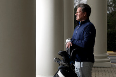 Ted Kiegiel, the director of golf at Carolina Country Club in Raleigh, has coached 34-year-old American Major winner Webb Simpson.March 4, 2020. Raleigh, NC