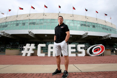 Rod Brind'Amour in the PNC Arena | photo by Bob Karp