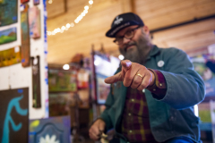 Cap Man at Folk Fest | photo by Bryan Regan