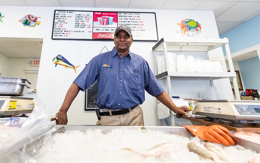 Fresh Seafood in Downtown Raleigh at Earp's Seafood Market